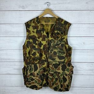 Vintage Rattlers Thomaston Hunting Cordura Camo Vest fits like Large